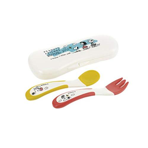 リッチェル ピーナッツコレクション やわらかにぎにぎスプーンフォーク(ケース付) 7カ月頃