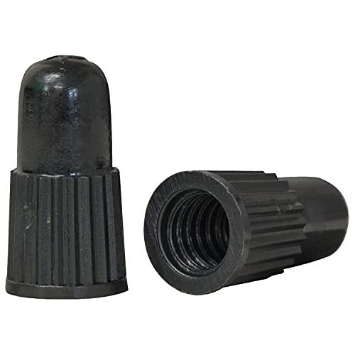 ノグチ(NOGUCHI) 仏式バルブキャップ 2個入 樹脂製 ブラック