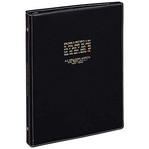 レイメイ藤井 ルーズリーフ バインダー B5 26穴 スポルディングブロス ブラック BRE170B