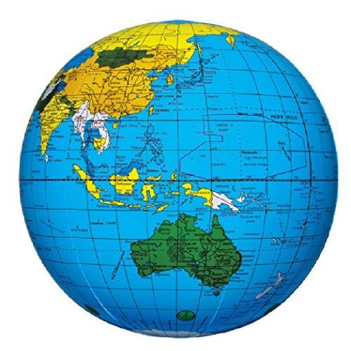 イガラシ おもちゃ雑貨 ブルー 地球儀ボール