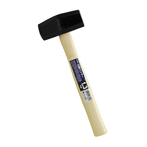 高儀(Takagi) M&amp;M 石頭ハンマー 木柄 黒 1.3kg