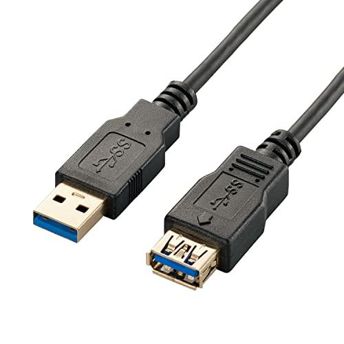 エレコム USBケーブル 延長 USB3.0 (USB A オス to USB A メス) スリム ...