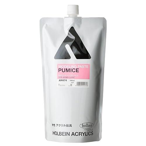 ホルベイン アクリリックメディウム AM474 900ml モデリングペーストパミス〈灰色砂目盛り上...