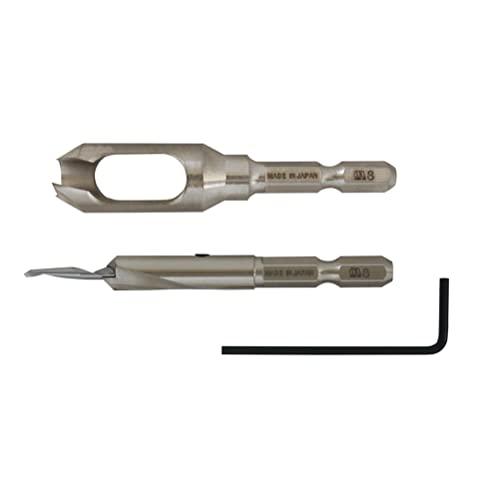 スターエム 58S-S3080 皿取錐&amp;埋木錐セット 3×8×8