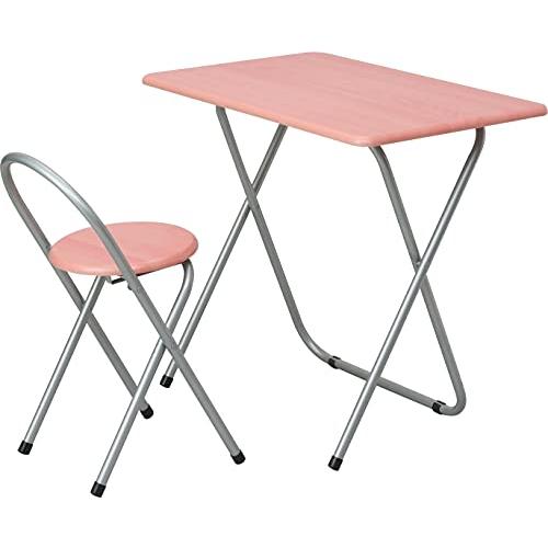 ナカバヤシ 折りたたみデスク&amp;チェア ナチュラル木目 FDC-101NM