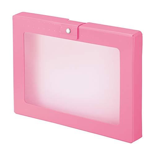 リヒトラブ ハンドケース 透明窓 CUBEFIZZ A4 ピンク A699-12