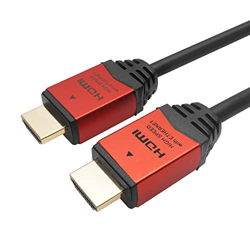 ホーリック HDMIケーブル 1.5m 4K/60p 18Gbps HDR HDMI 2.0 レッド...