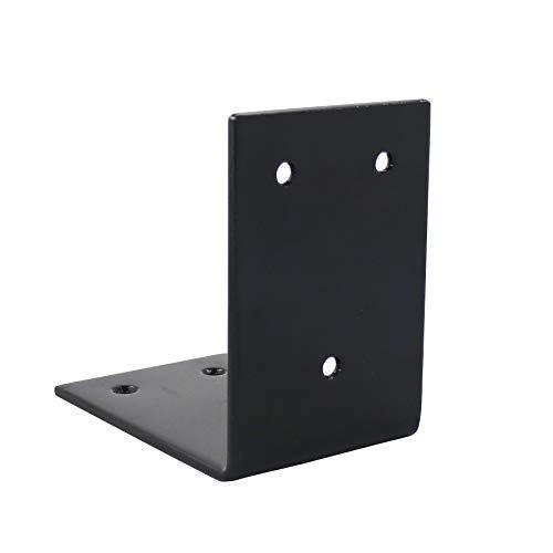 ダイドーハント (DAIDOHANT) (補強金物) ブラック 巾広金折 L型 鉄 (t)3.2x(...