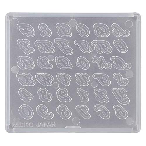 パジコ UVレジン ソフトモールド アルファベット筆記体 404188 半透明