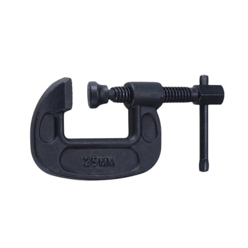高儀 鍛造C型クランプ ブラック 25mm 工具 溶接 穴開け 接着 作業 レンチ スパナ 強力締め...