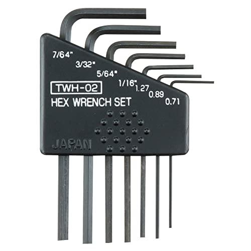 ENGINEER エンジニア 六角レンチセット インチサイズ 7本組 TWH-02 シルバー