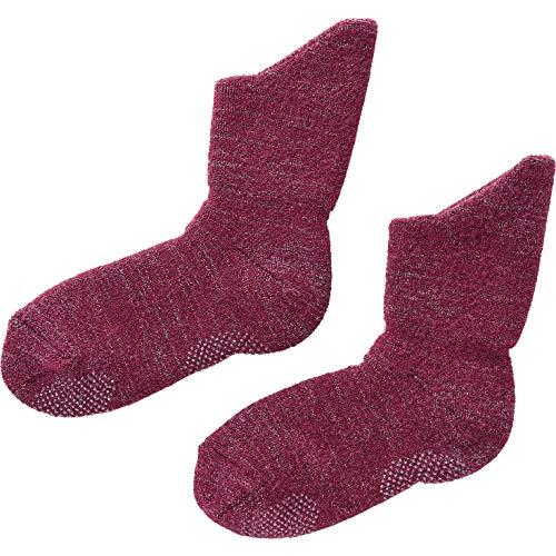 コジット 備長炭ホームソックス 足首ロング エンジ 22.5~25.0cm 温か 発熱 リラックス