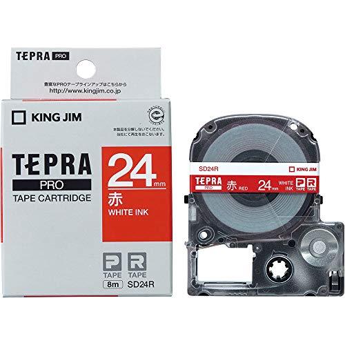 純正 キングジム(Kingjim) テプラPROテープカートリッジ カラーラベル(ビビット) 24m...