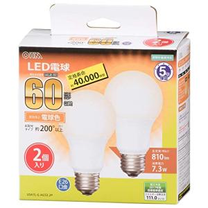 オーム電機 LED電球 2個入 E26の高価買取価格