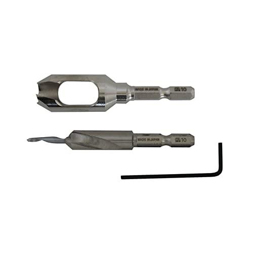 スターエム 58S-S3510 皿取錐&amp;埋木錐セット 3.5×10×10