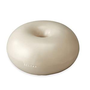 エレコム バランスボール 50cm エクリアスポーツ ドーナツ型 Lサイズ 転がらない ポンプ付 アイボリー HCF-BBDLIV｜hapitize