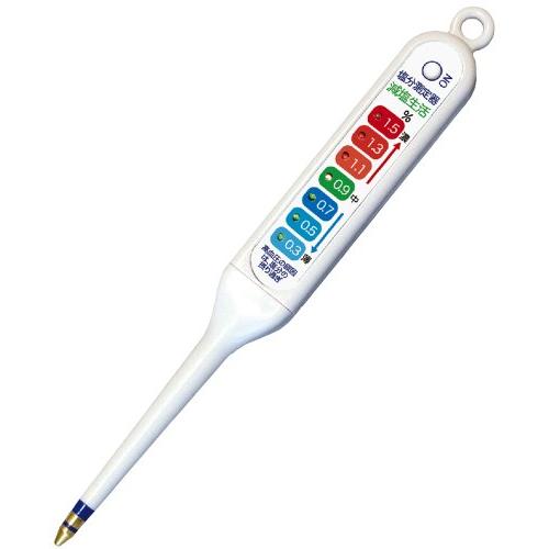 トーコーコーポレーション 塩分計 減塩生活 TK-915 ホワイト 1個