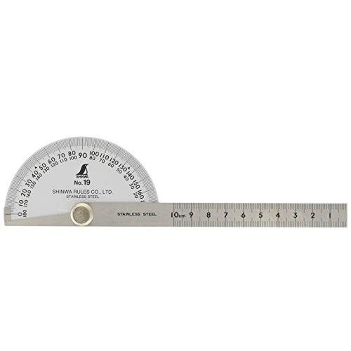 シンワ測定(Shinwa Sokutei) シルバープロトラクター No.19 62480