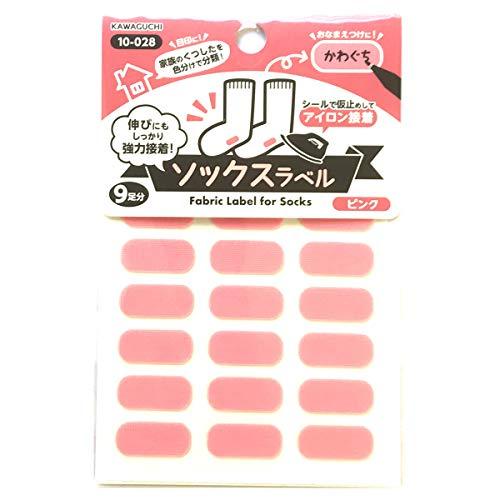 KAWAGUCHI(カワグチ) ソックスラベル ピンク 10-028