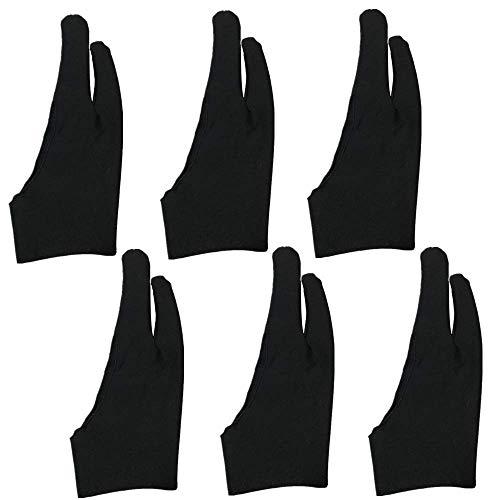 NA 6枚入 2本指 手袋 二本指 グローブ 手の汚れ防止 通気性 快適 ライクラ繊維 グローブ タ...