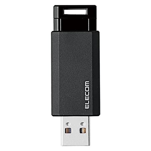 エレコム USBメモリ/USB3.1 Gen1/ノック式/オートリターン機能/32GB/ブラック