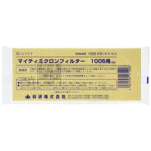 興研 1005マイティ-02 ヘッダー付袋入り 2枚入り 171409