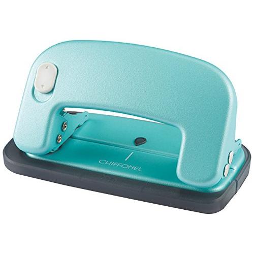 マックス 穴あけパンチ シフォネルパンチ 2穴 12枚 グリーン DP-12/G