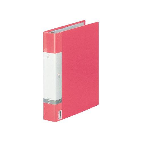 リヒトラブ ファイル クリヤーブック 交換式 A4 30穴 35ポケット 赤 G3803-3