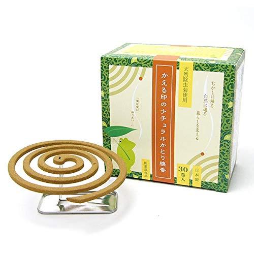 ライオンケミカル ほんもの総合研究所 かえる印のナチュラルかとり線香 30巻