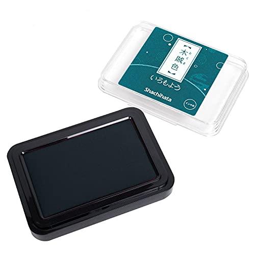 シャチハタ スタンプ台 スタンプパッド いろもよう 木賊色 (とくさいろ) HAC-1-DG