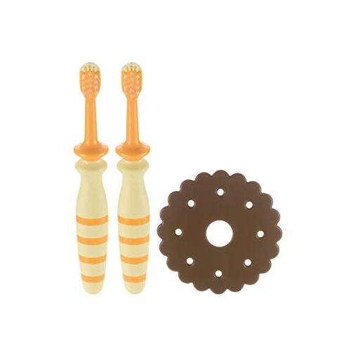 リッチェル トライ 奥歯ピカピカベビーハブラシ2本入り 歯ブラシ じぶんではみがき 1歳頃から