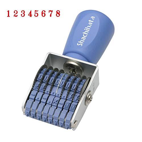 シヤチハタ 回転ゴム印 欧文8連 5号 明朝体