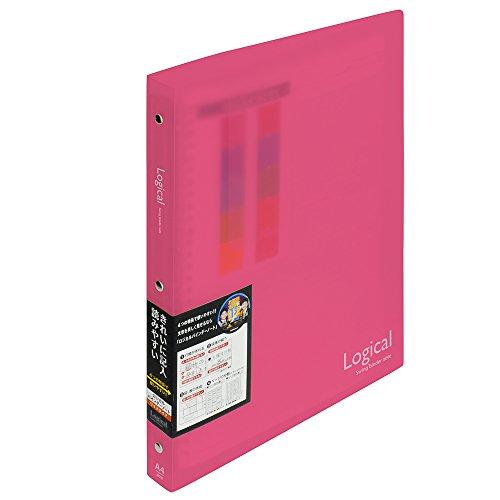 ナカバヤシ ロジカルバインダーノート ワイド A4 ピンク BN-A402A-P