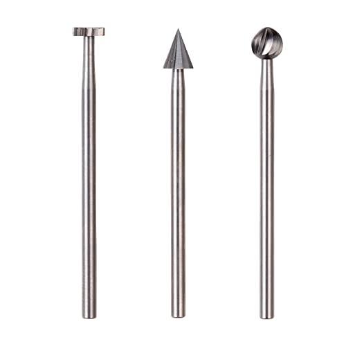 プロクソン(PROXXON) ハイスカッター3種セット ディスク型10mm・三角・丸型5mm 軸径2...