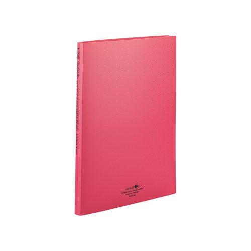 リヒトラブ ファイル クリヤーブック 交換式 A4 30穴 15ポケット 赤 N5015-3