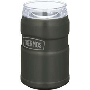 サーモス アウトドアシリーズ 保冷缶ホルダー 350ml缶用 2wayタイプ カーキ ROD-0021 KKI｜川西ストア