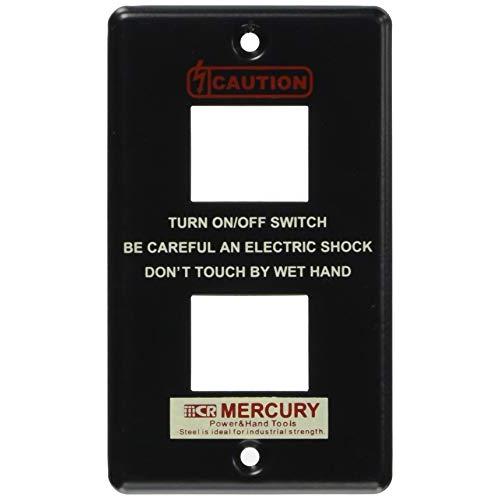 キーストーン デザイン小物 マットブラック マーキュリー スイッチプレート 2ヶ口 MESWPL2M