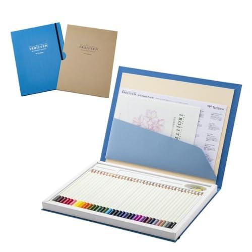 トンボ鉛筆 色鉛筆 36色 (ブック型) 色辞典 セレクトセット (風景を描くのに最適な36色) C...