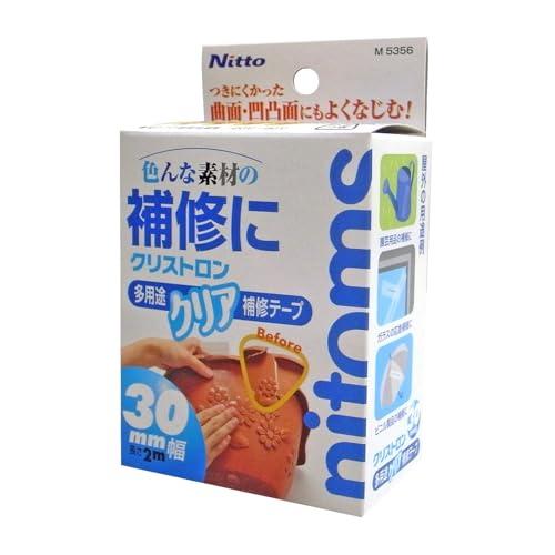 ニトムズ クリストロン 多用途クリア補修テープ クリア 透明 目立たない 簡単修理 強力防水 幅30...