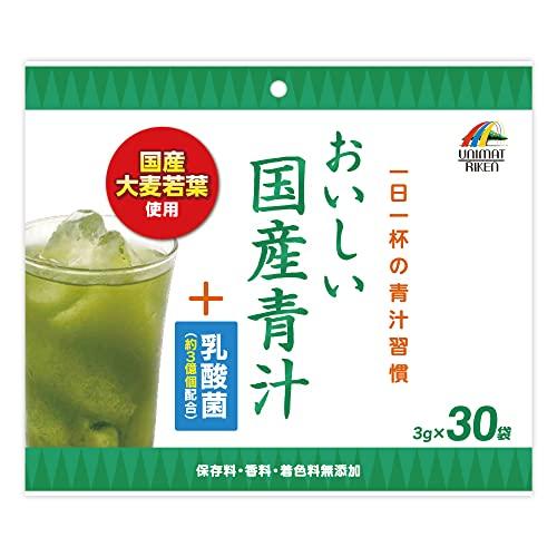 ユニマットリケン おいしい国産青汁+乳酸菌 3gx30包