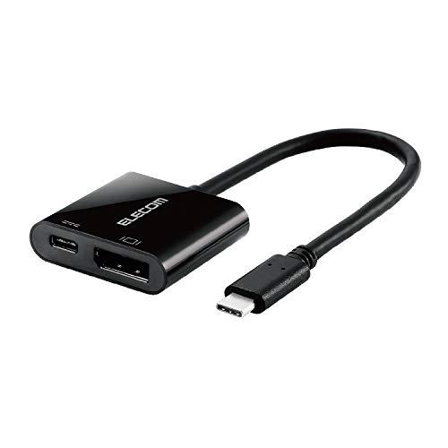 エレコム TypeC映像変換アダプタ TypeC to DisplayPort&amp;給電ポート USB ...