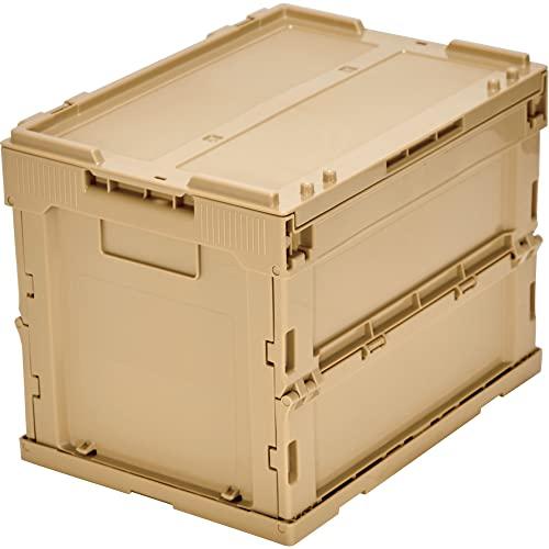 トラスコ中山(TRUSCO) α折りたたみコンテナ フタ付 20L LS色 TR-SC20-LS 収...