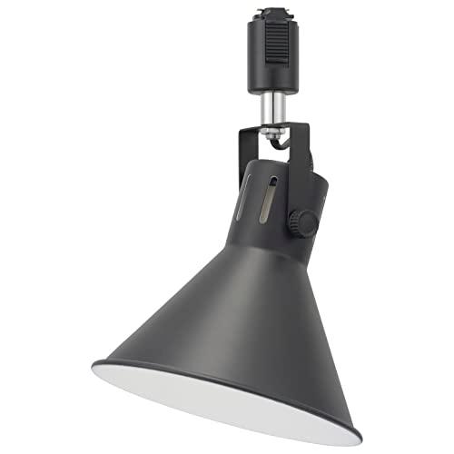 オーム電機 ダクトレール用スポットライト レールライト ライティングダクト用 E26口金 ブラック ...