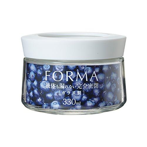 アスベル 密閉ガラスポット 「フォルマ」 ホワイト MG-W330