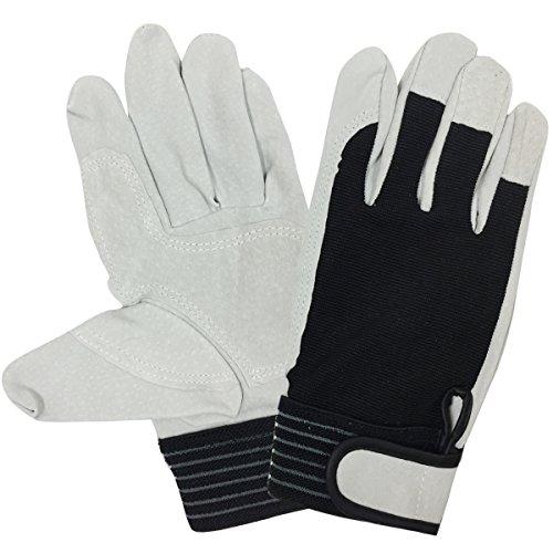 ACE まとめ買いエースグローブ 豚床革背抜きマジック Lサイズ 10双パック AG549-10P