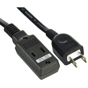 エレコム 電源タップ モバイルタップ 3個口 30cm ブラック T-M303BK｜川西ストア