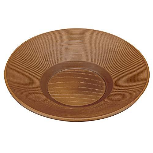 宮本産業 茶托 4.0欅千筋 ライトブラウン サイズ：約φ11.8 H1.9 45129511164...