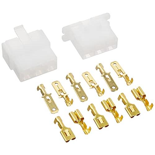 デイトナ(Daytona) 250型コネクターセット 6極 逆ロックコネクター(オス・メス)1セット...