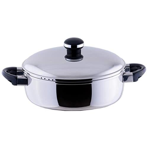 宮崎製作所 オブジェ 両手鍋 浅型 22cm テーブルポット 日本製  IH対応 軽量 OJ-7S