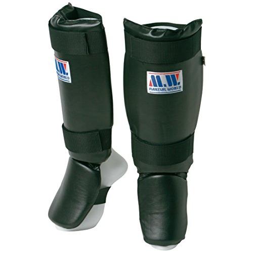 マーシャルワールド(MARTIAL WORLD) ベーシックレッグガード LG30-L-BK 黒 L